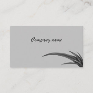 Artistic Monochrome Classic Painted Grass Tuft Business Card