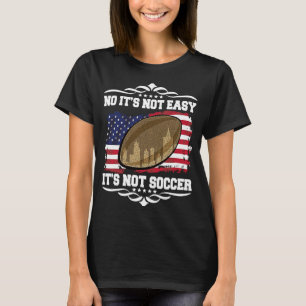 Artistic Motivational USA Flag Rugby Quote T-Shirt