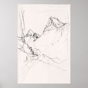 Artistic Mountain Landscape -  Poster