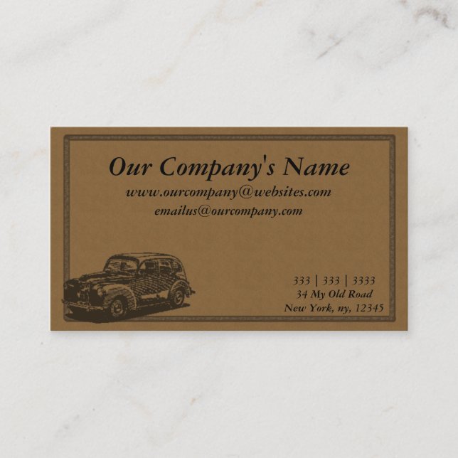 Artistic, Natural, Earth Toned Business Card (Front)