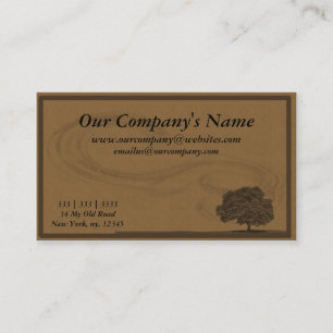 Artistic, Nature, Earth Toned Business Card