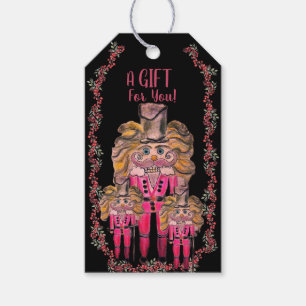Artistic Nutcracker Soldiers Holly   Gift Tags