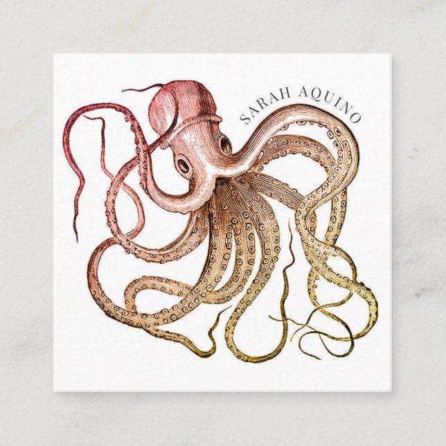 Artistic Octopus Calling Card (Front)