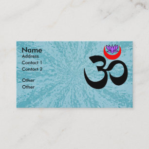 Artistic Om - Yoga Business Card