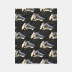 Artistic Ostrich Portrait With Goofy Expression Fleece Blanket