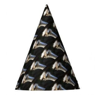 Artistic Ostrich Portrait With Goofy Expression Party Hat