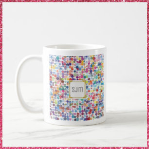 Artistic Paint Splatter Colourful Coffee Mug