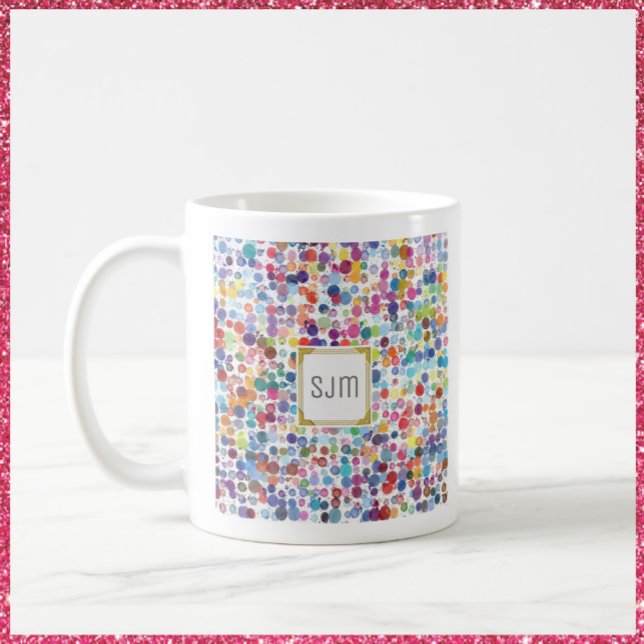 Artistic Paint Splatter Colourful Coffee Mug (Creator Uploaded)