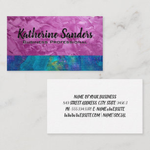 Artistic Paint Stroke Background Business Card