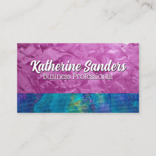 Artistic Paint Stroke Texture Business Card