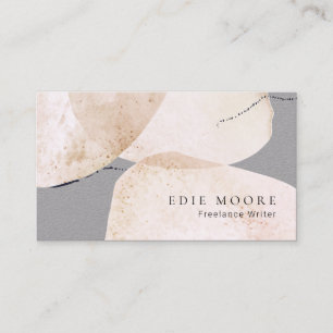 Artistic Painted Abstract Watercolor Business Card