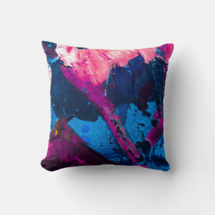 Artistic painted texture, modern decor. cushion