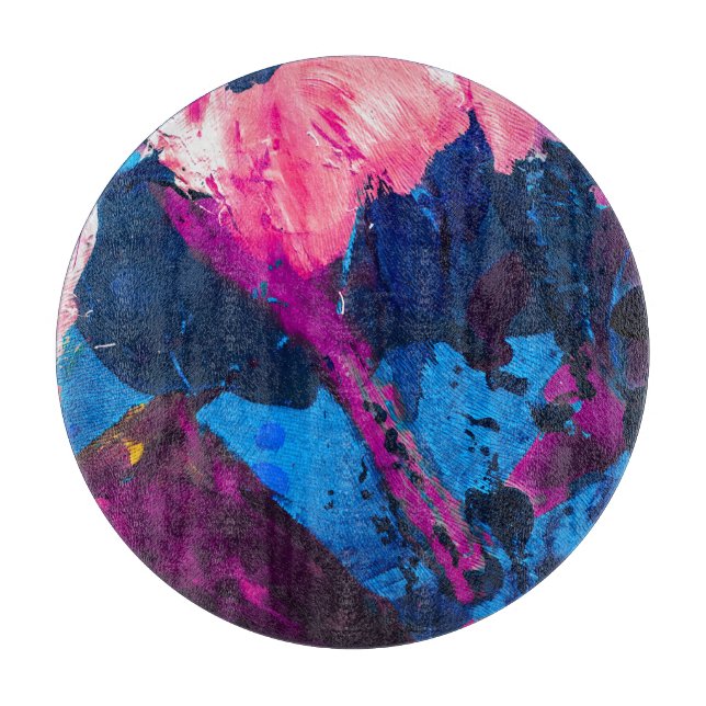 Artistic painted texture, modern decor. cutting board (Front)