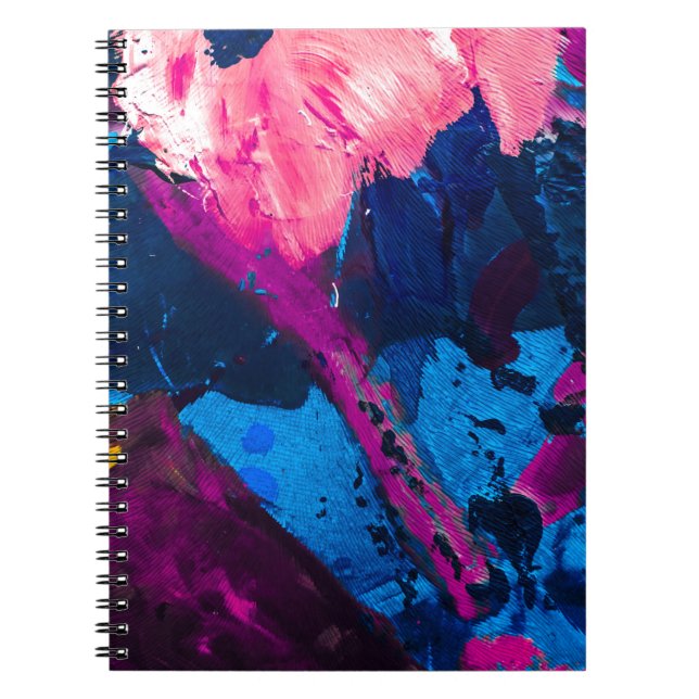 Artistic painted texture, modern decor. notebook (Front)