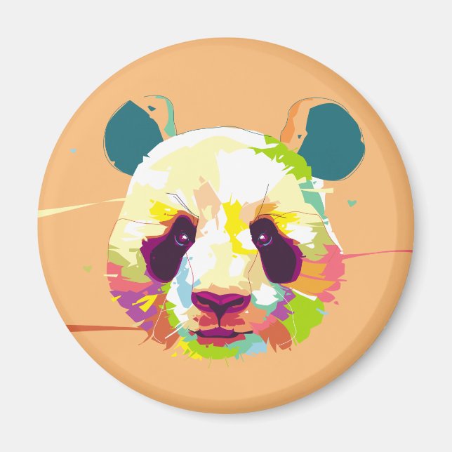 Artistic Panda Magnet (Front)