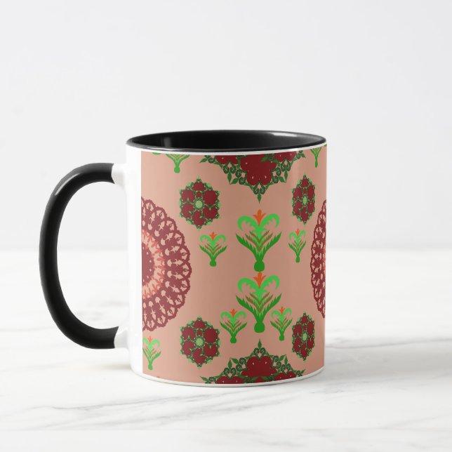 Artistic Pattern Coffee Mug – Stylish Kitchenware  (Left)