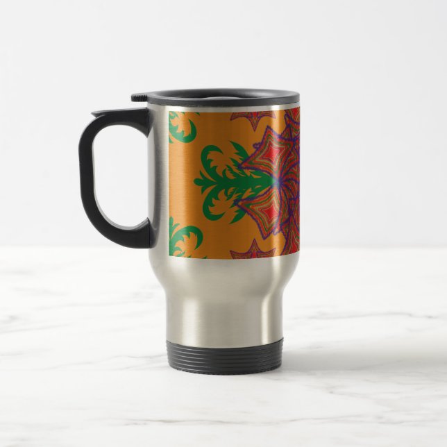 Artistic Pattern Coffee Mug – Stylish Kitchenware  (Left)