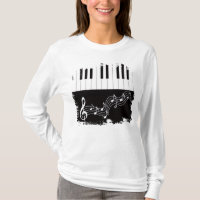 Artistic Piano Keys Treble Clef Musical Notes