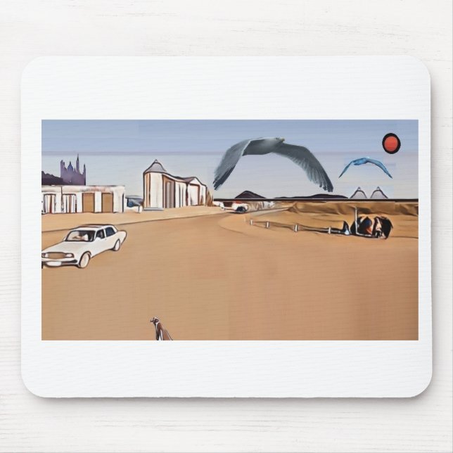 Artistic Picture Arid Town Mouse Mat (Front)