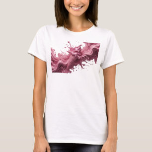 Artistic Pink ABSTRACT ART Design T-Shirt
