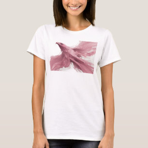 Artistic Pink Abstract Eagle Creative Print T-Shirt