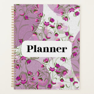 Artistic Pink & Purple Floral Garden Aesthetic Planner