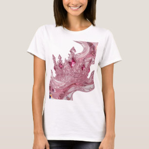 Artistic Pink QUEEN CROWN Print T-Shirt