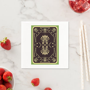 Artistic Playing Card Pattern Paper Napkins