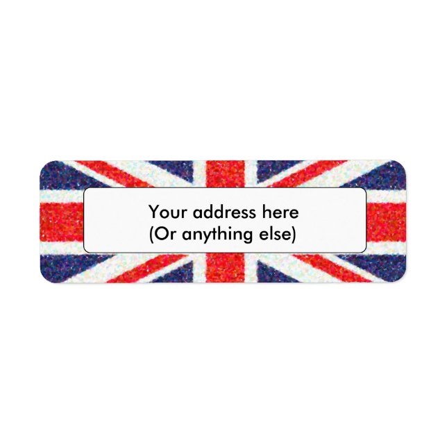 Artistic Pointillist UK Union Jack Flag (Front)