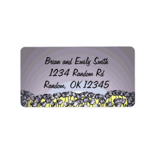 Artistic poppy flower custom designer labels