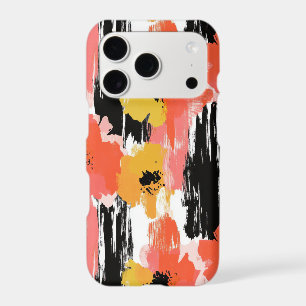 Artistic Poppy in Coral Mustard and Pink