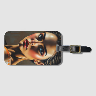 Artistic Portrait High-Quality Luggage Tag