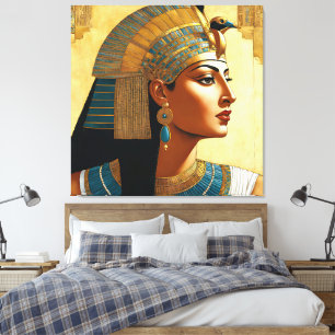 Artistic Portrait of Cleopatra Canvas Print