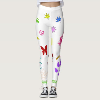 Artistic printed leggings