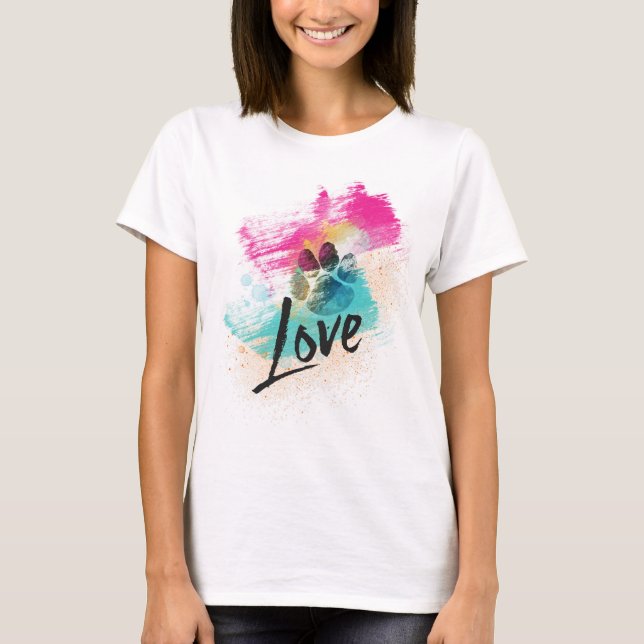 Artistic Puppy Love T-Shirt (Front)