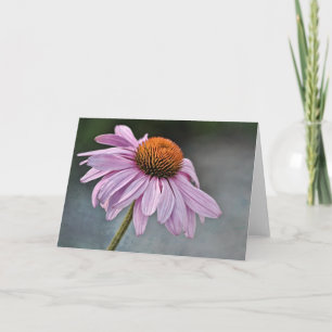 Artistic Purple Coneflower Art Card
