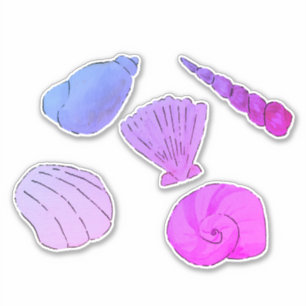 Artistic Purple Sea Shells