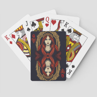 Artistic Queen of Hearts Playing Cards