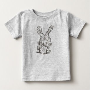 Artistic Rabbit Bunny Tree Animal Nature Baby T-Shirt