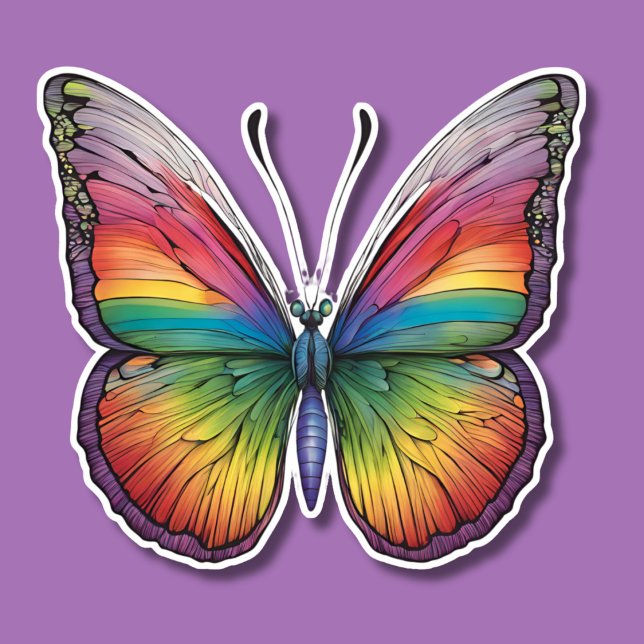 Artistic Rainbow Butterfly Waterproof  (Creator Uploaded)