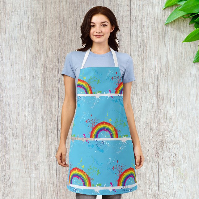 Artistic Rainbow Colourful Art Apron (Creator Uploaded)