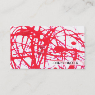 Artistic   Red II Business Card