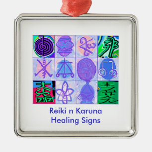Artistic - Reiki Karuna Symbols 2 Metal Tree Decoration