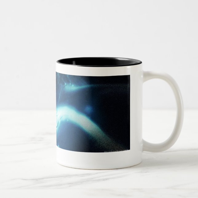 Artistic rendering of cancer cells Two-Tone coffee mug (Right)