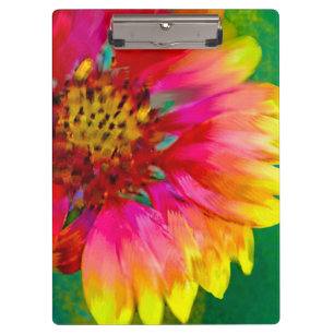 Artistic rendition of Indian Blanket flower Clipboard