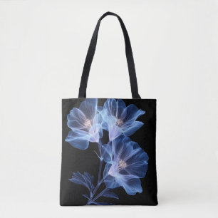 Artistic represantation of a flower through x-ray tote bag