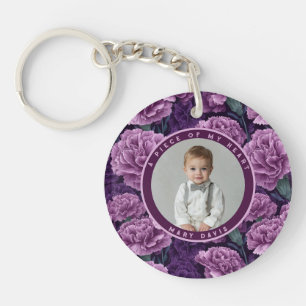 Artistic Retirement Gifts For Grandma Carnation Key Ring