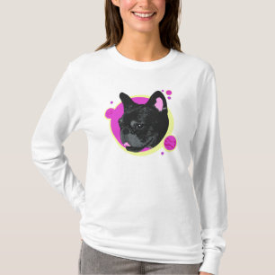 Artistic Retro Frenchie French Bulldog T-Shirt
