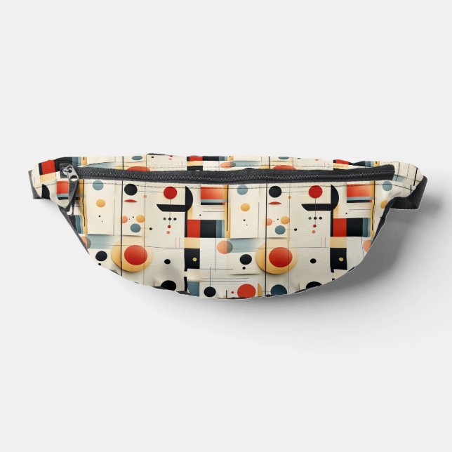 Artistic Retro Geometrics Bum Bags (Lay Down)