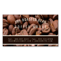 Artistic Roasted Coffee Beans Business Card